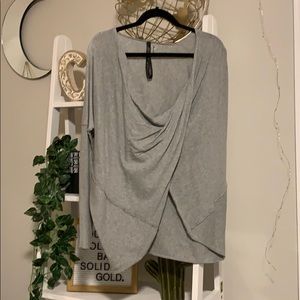Twist front sweater